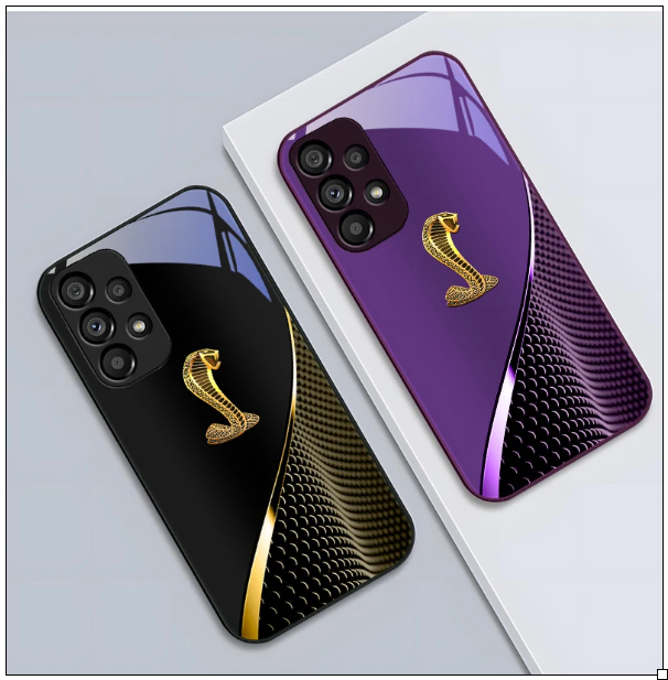 Premium Gradient Golden Snake Phone Case for Galaxy
