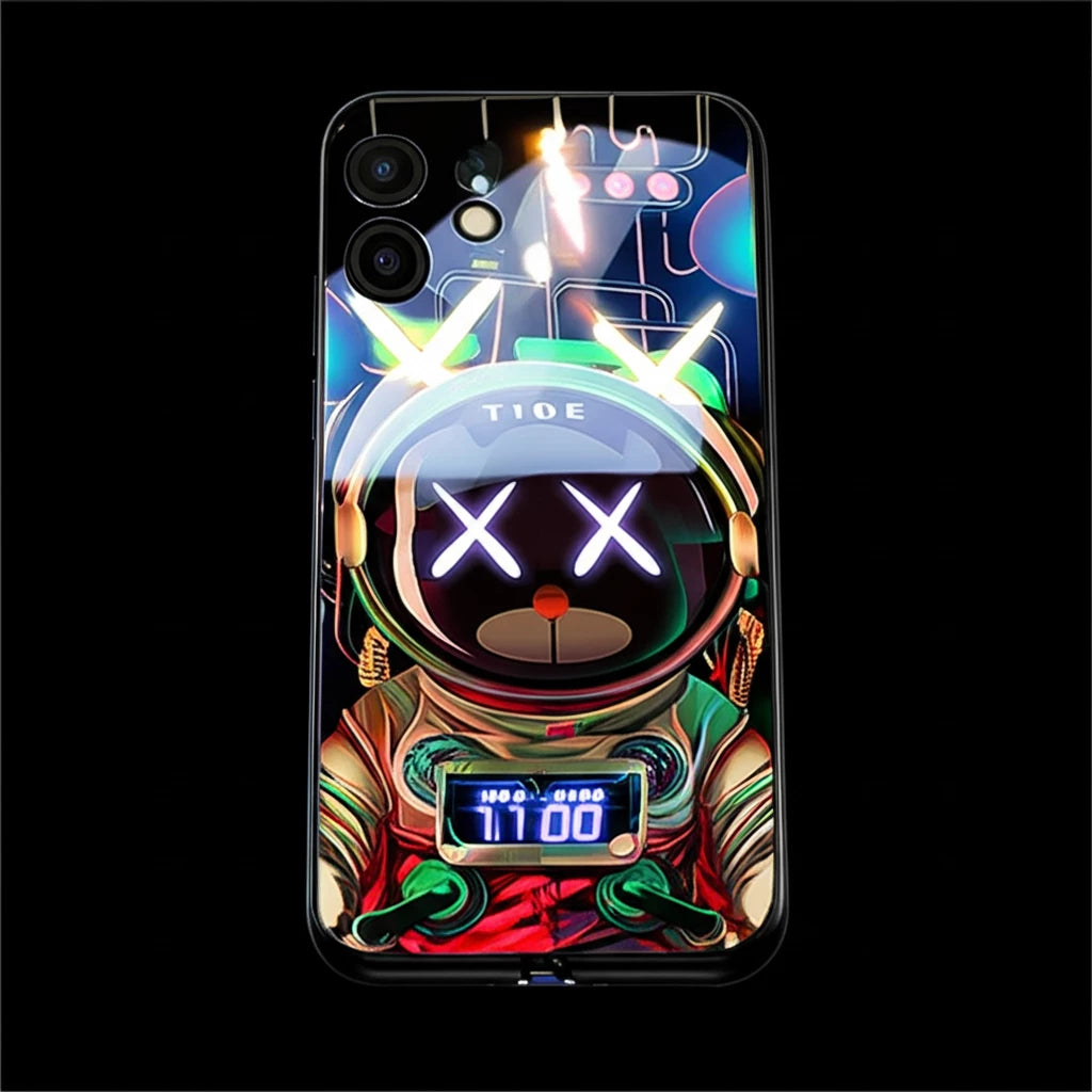 2024 Smart Cartoon LED Light Phone Case - Illuminate Your iPhone