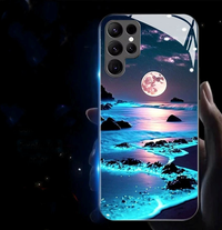Glow Galaxy Beach Sunset LED Phone Case