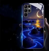 Glow Galaxy Beach Sunset LED Phone Case