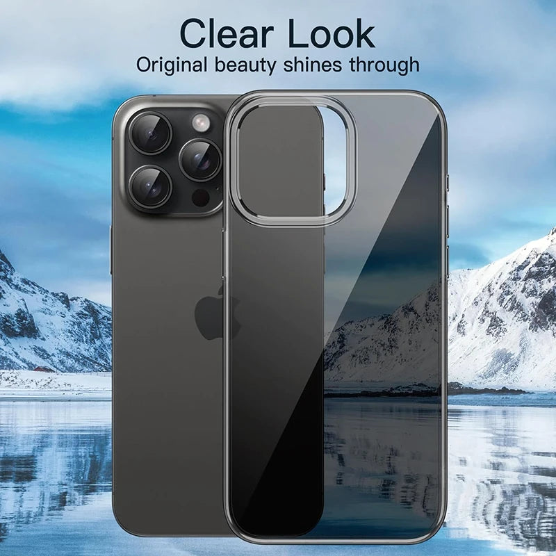 Ultra Thin Black Silicone Case for iPhone 15 Pro Max