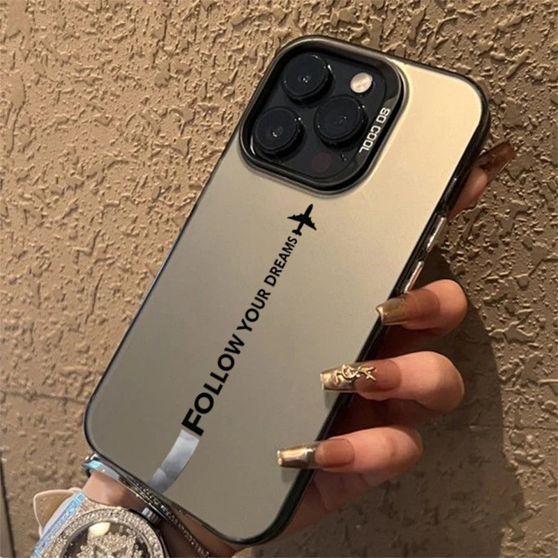 Wanderlust Airplane Route iPhone Case