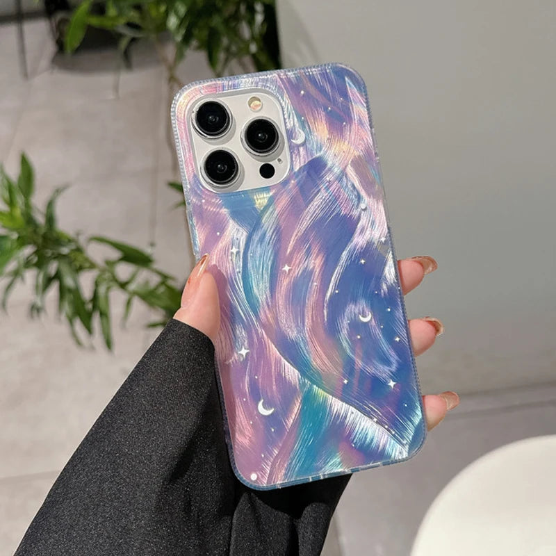 Glitter Starry Gradient Phone Case For iPhone