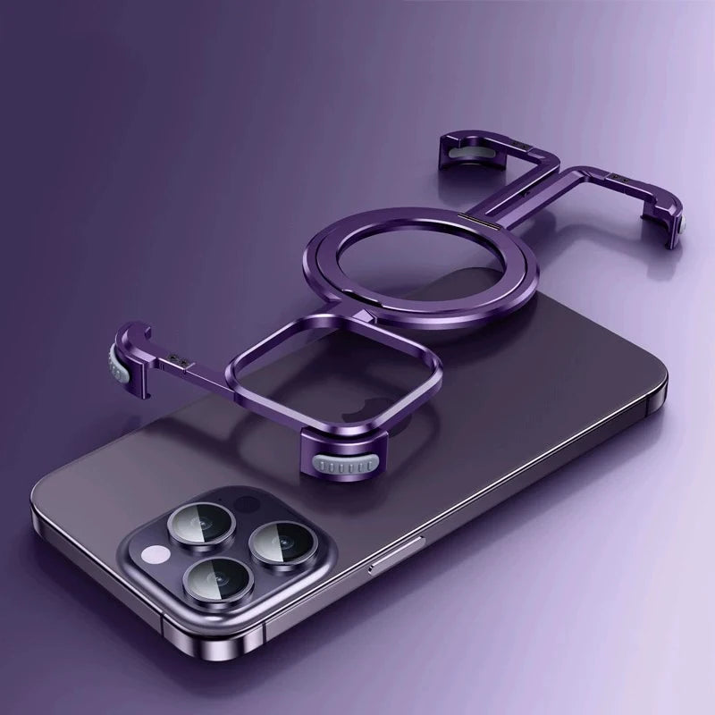 Shockproof Aluminum MagSafe Stand Case for iPhone
