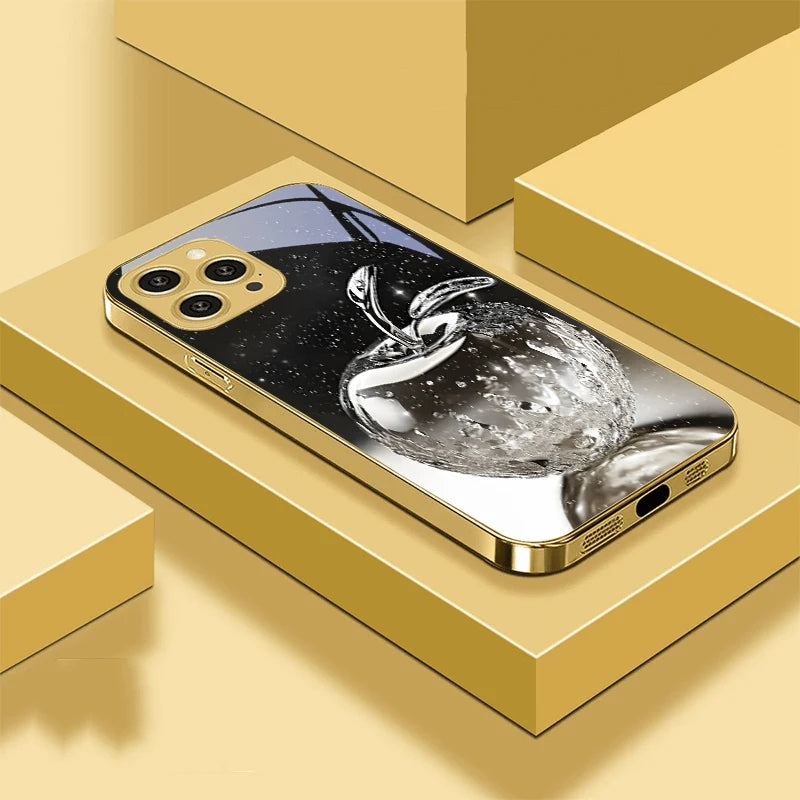 Crystal Clear Tempered Glass Case for iPhone