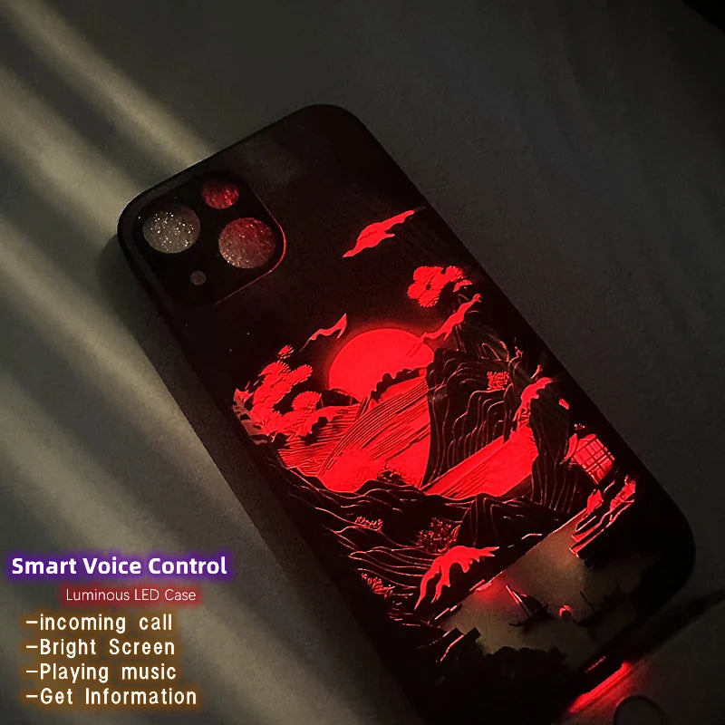 Luminous LED On/Off Phone Case for iPhone