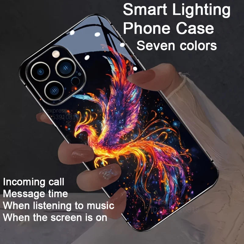 Flame Phoenix LED Light Up iPhone Case
