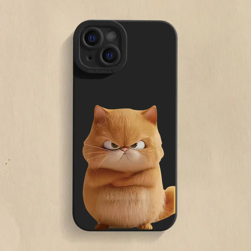 Shockproof Cat Silicone Phone Case for iPhone