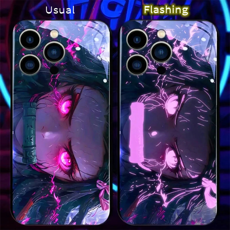 2025 LED Flash Phone Case for Samsung S20-S24