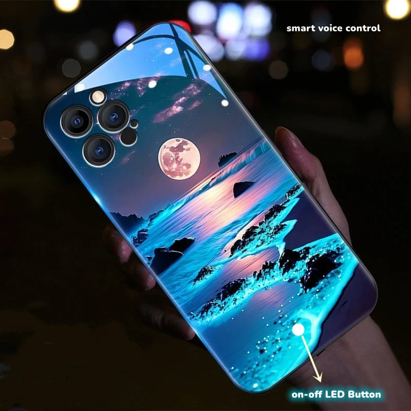 Luminous LED On/Off Phone Case for iPhone