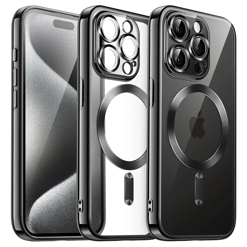Luxury MagSafe Clear Case for iPhone Pro Max