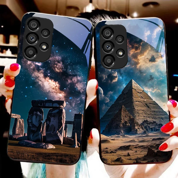 Starry Sky Tempered Glass Case for Galaxy