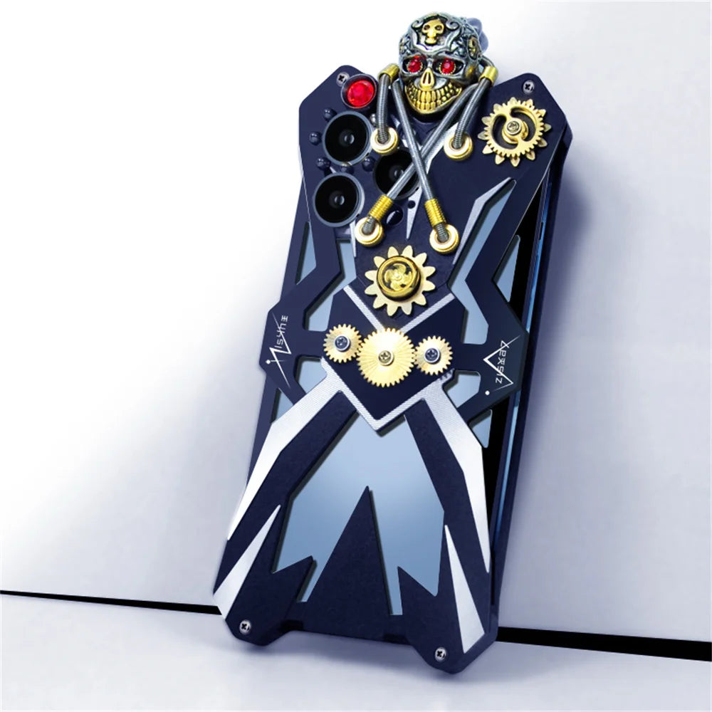 Luxury Steampunk Shockproof iPhone 15 Pro Max Case