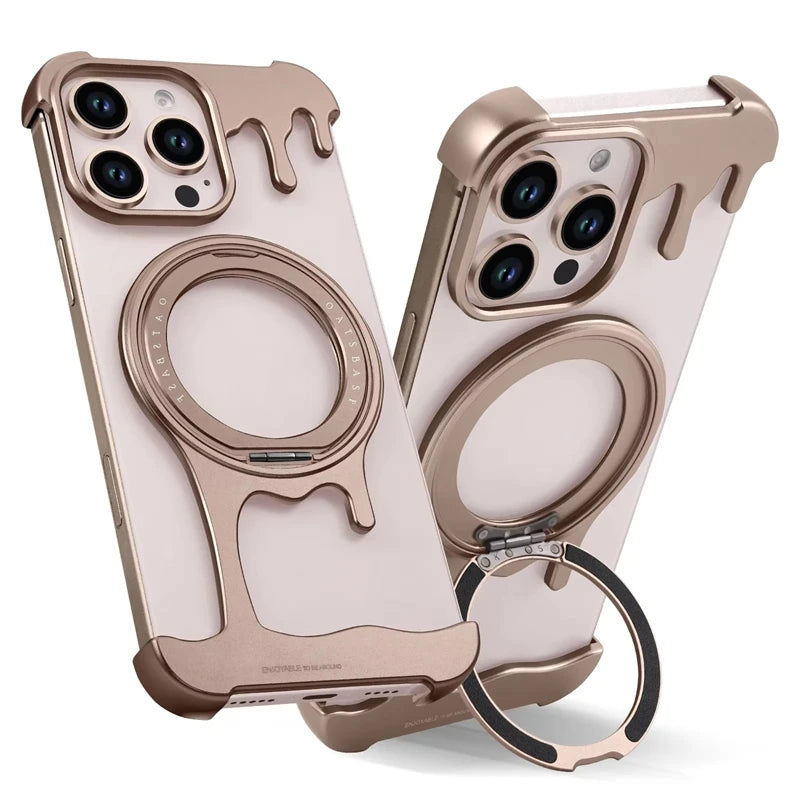 360° Rotating Magnetic Metal Case for iPhone
