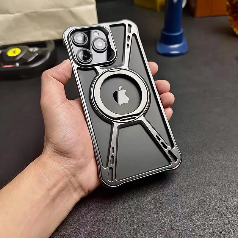 Magnetic Anti-Fall Aluminum Case for iPhone Pro Max