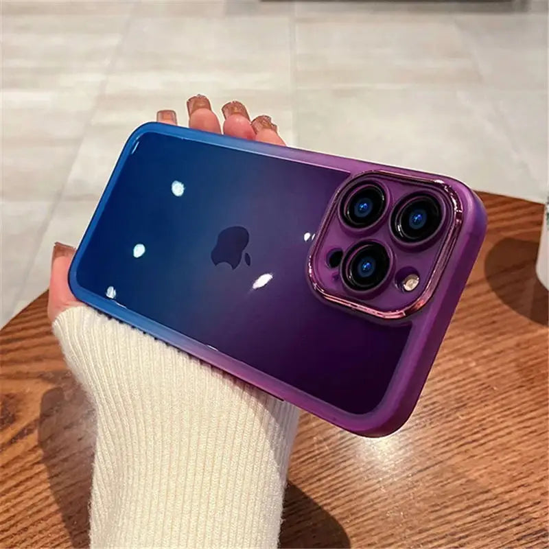 Luxury Rainbow Clear iPhone Case - Shockproof Fit