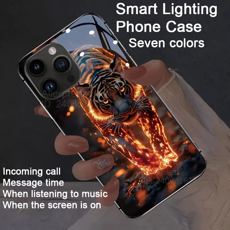 Luminous Black & Gold iPhone 16 Pro Max Case