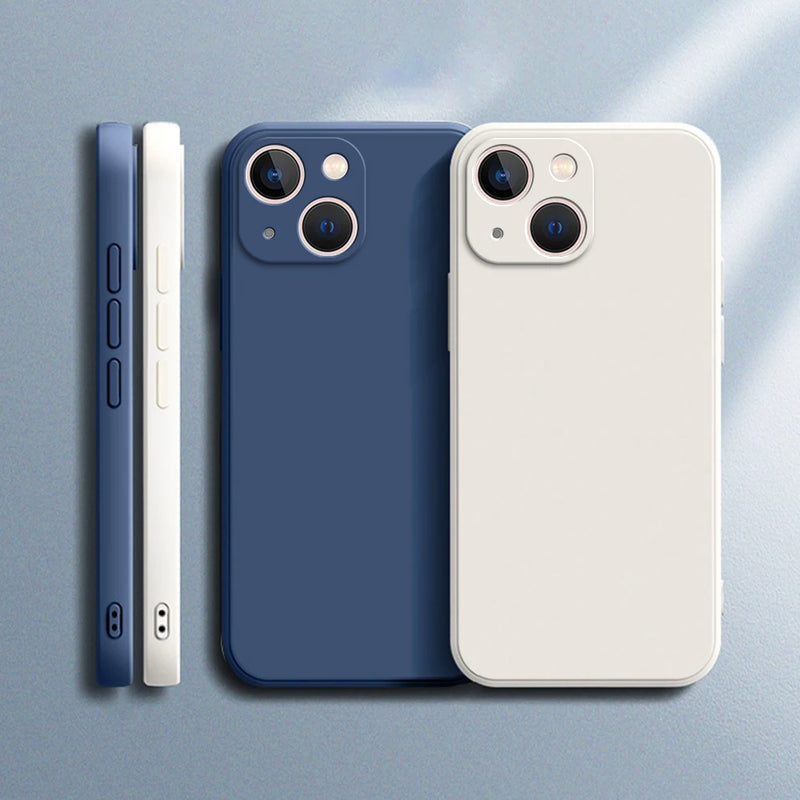 Luxury Liquid Silicone Case for iPhone 11-14