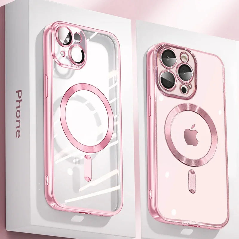 Ultrathin Pink Silicone Case for iPhone