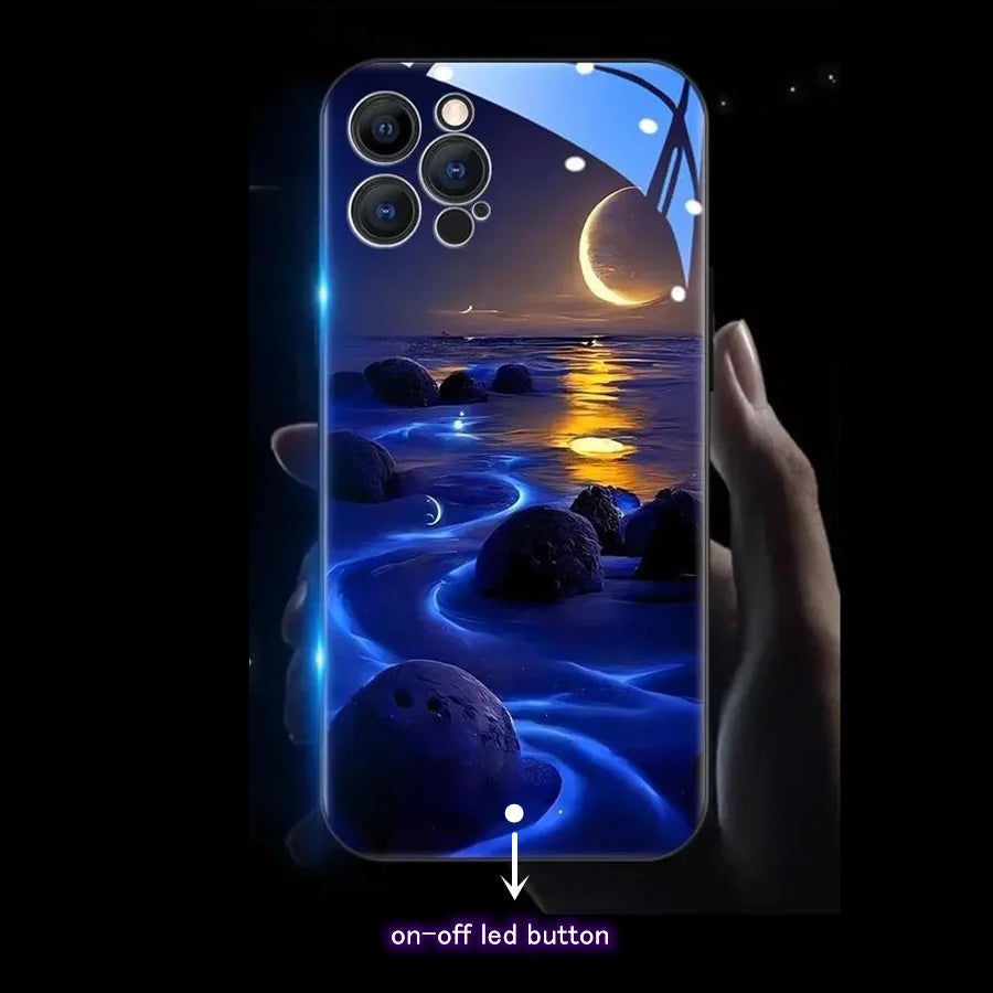 Luminous LED On/Off Phone Case for iPhone