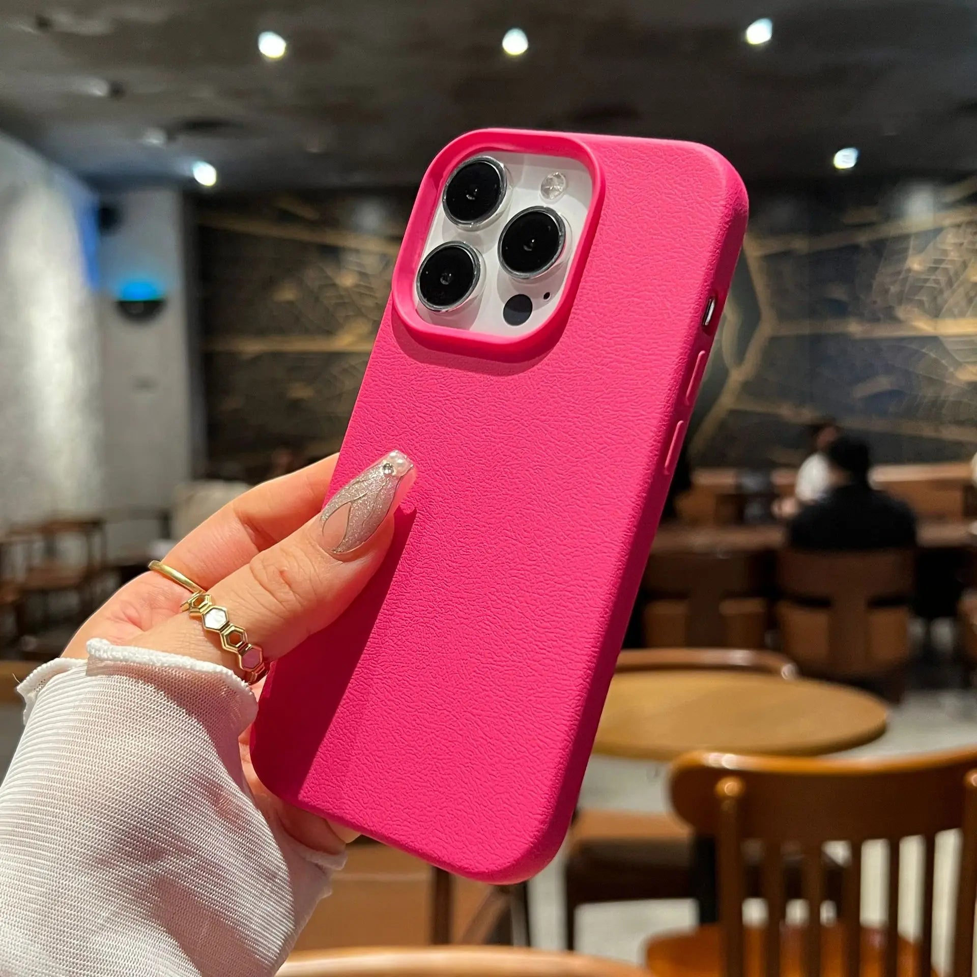 Luxury Shockproof Silicone Leather Phone Case