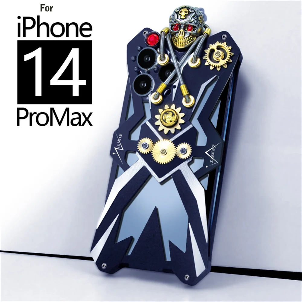 Luxury Steampunk Shockproof iPhone 15 Pro Max Case