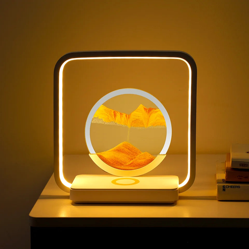SandGlow Night Light Wireless Charger