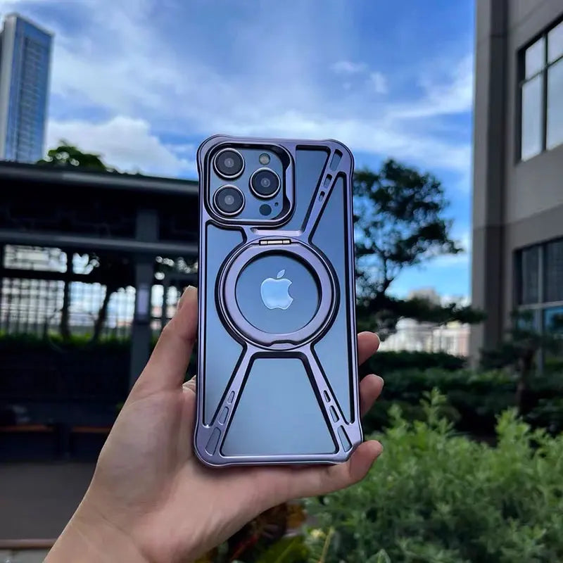 Magnetic Anti-Fall Aluminum Case for iPhone Pro Max