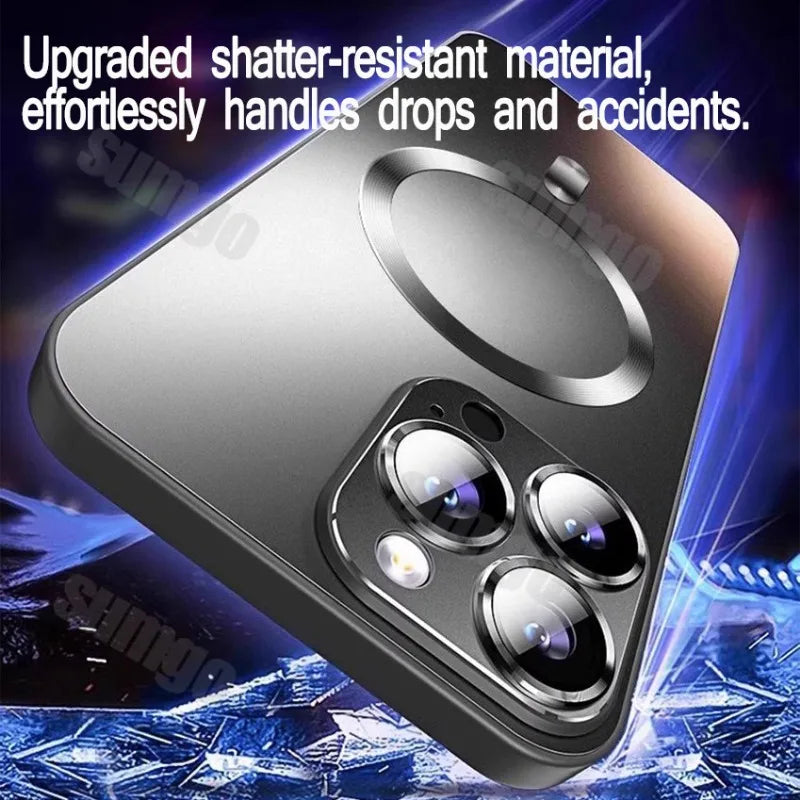 Purple Luxury Midnight MagSafe Case – Matte Black Magnetic Protection