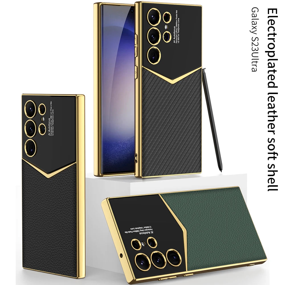 LuxEdge™ Electroplated Leather Case