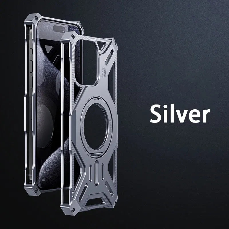 Magnetic Edgeless iPhone Case with 360 Stand
