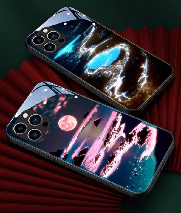 Glow Galaxy Beach Sunset LED Phone Case