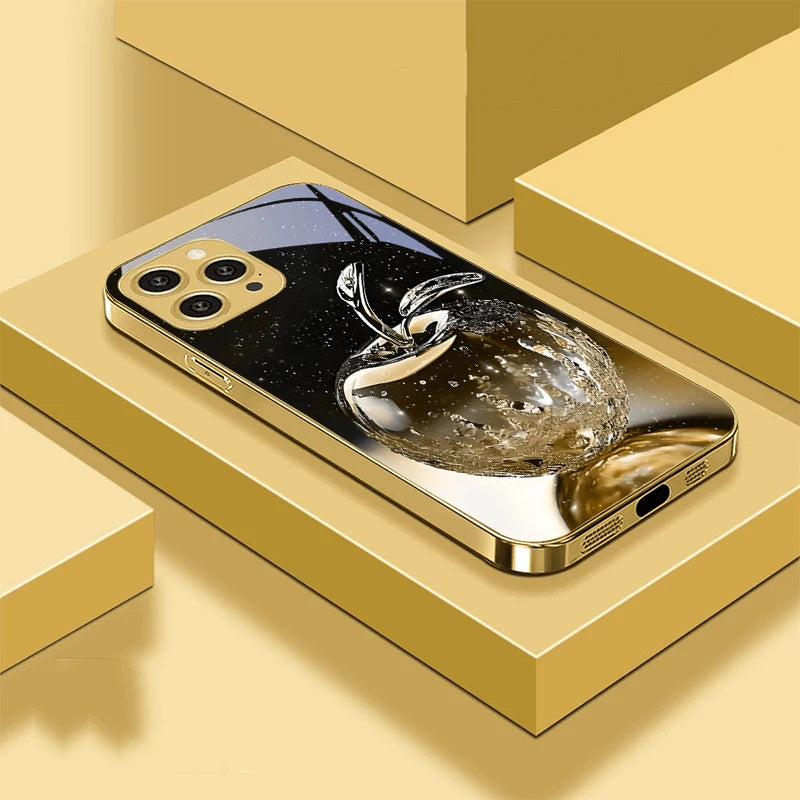 Crystal Clear Tempered Glass Case for iPhone