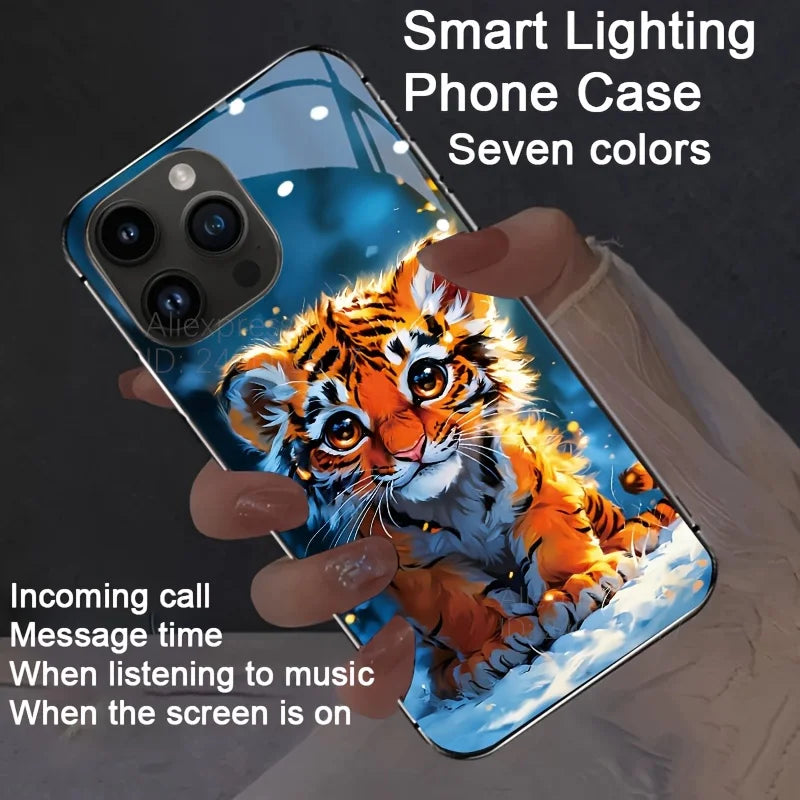 Luminous Black & Gold iPhone 16 Pro Max Case