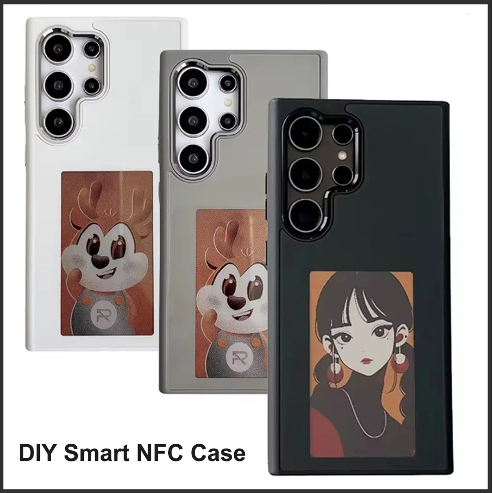 Smart NFC E-Ink Custom Case for Samsung