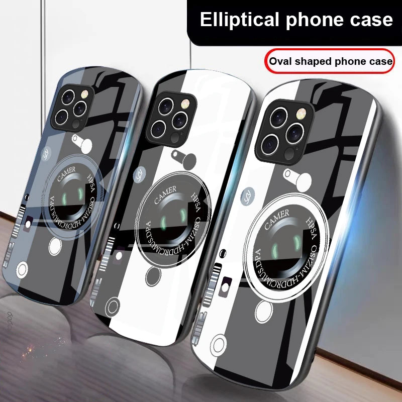 Dark Green Camera Pattern iPhone Case for All Models