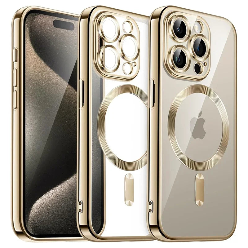 Luxury MagSafe Clear Case for iPhone Pro Max