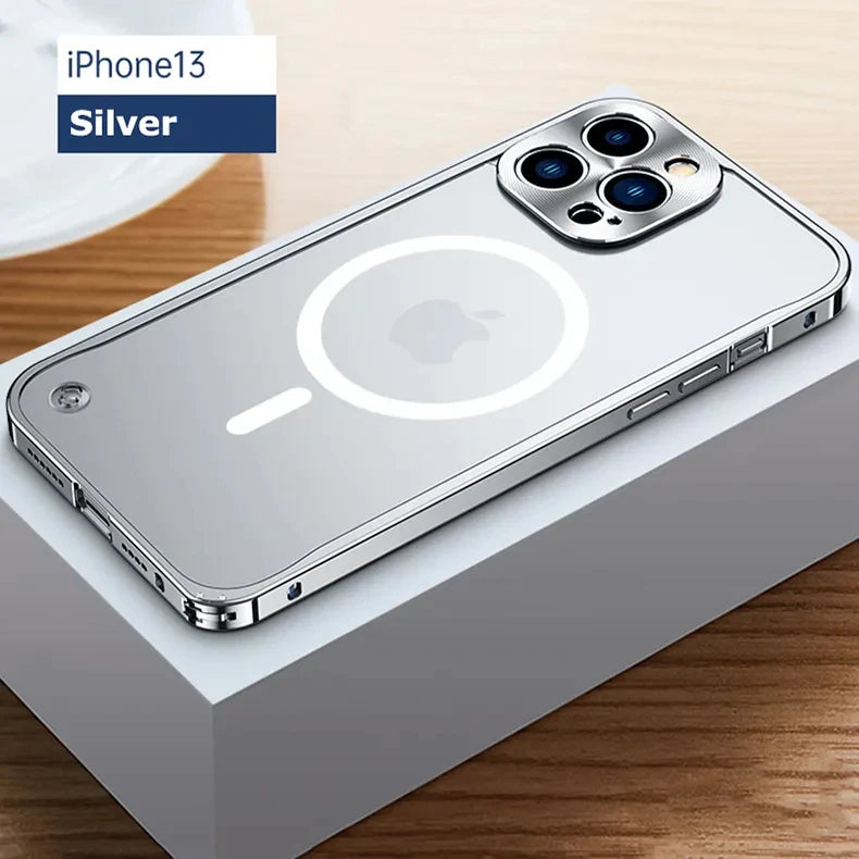 Magnetic Silver / For iphone 14pro max