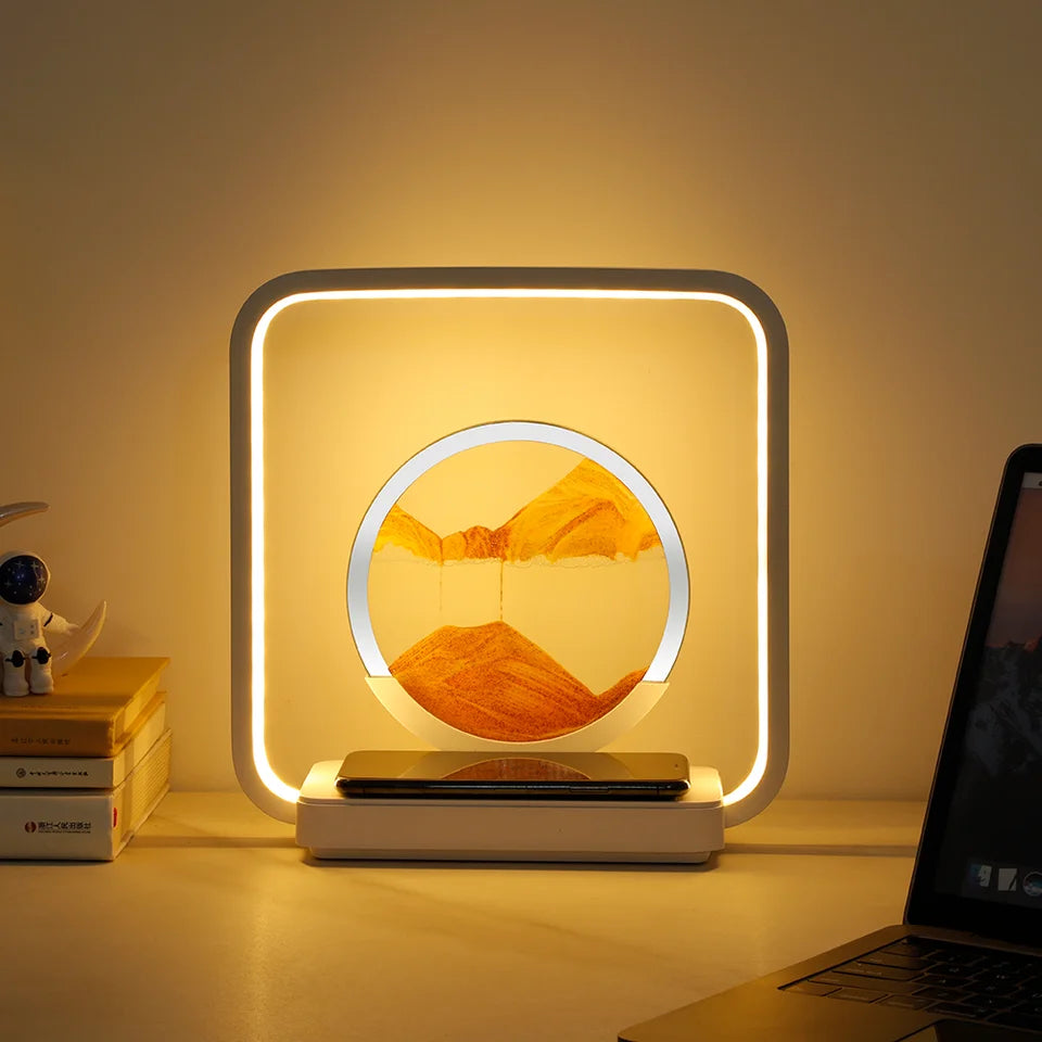 SandGlow Night Light Wireless Charger