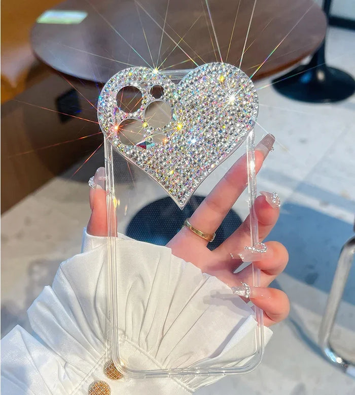 Luxury Diamond Heart iPhone Case - Bling Protection