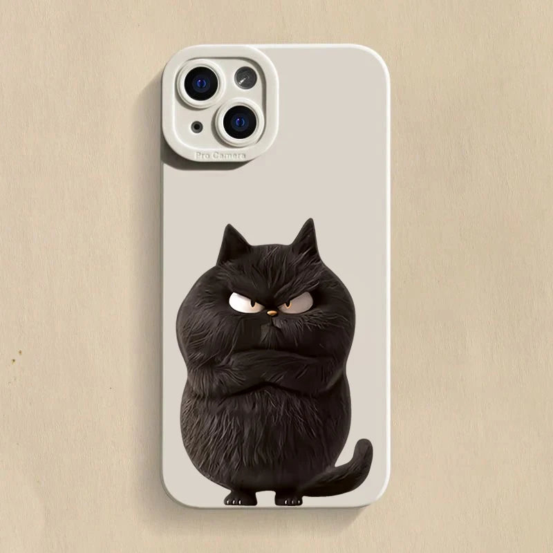 Shockproof Cat Silicone Phone Case for iPhone