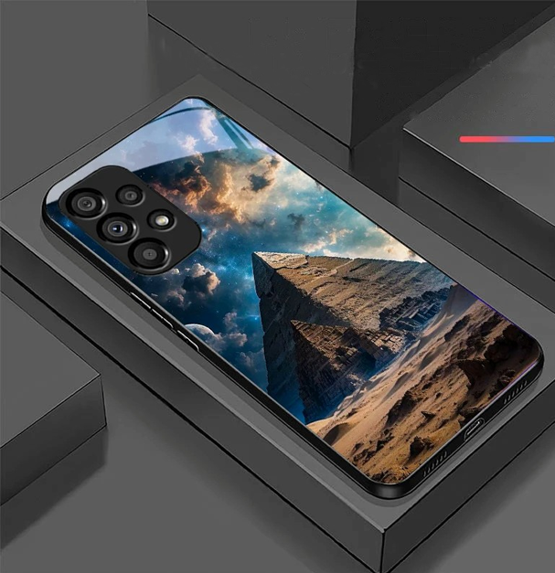 Starry Sky Tempered Glass Case for Galaxy